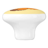 Niedlicher kleiner aufpassender Schmetterling Fox Keramikknauf (Seitenansicht)