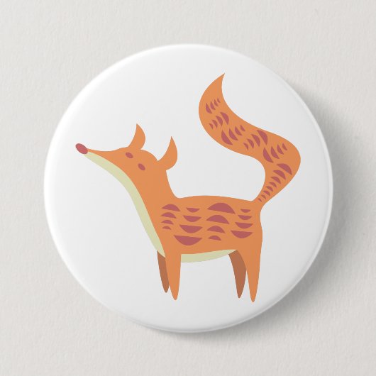 Niedlicher kleiner Babyfuchs Button (Vorderseite)