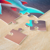 Niedlicher kleiner Babyhai mit Regenbogenfarben Puzzle (Seite)