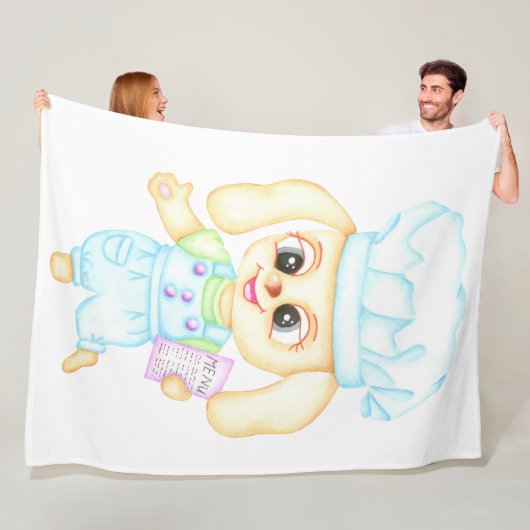 Niedlicher kleiner Bäcker Fleecedecke (Beispiel)