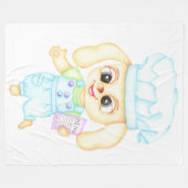 Niedlicher kleiner Bäcker Fleecedecke (Vorderseite (Horizontal))