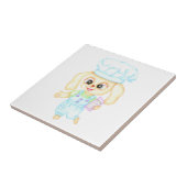 Niedlicher kleiner Bäcker Fliese (Seite)