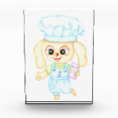 Niedlicher kleiner Bäcker Fotoblock (Vorderseite)