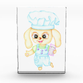 Niedlicher kleiner Bäcker Fotoblock