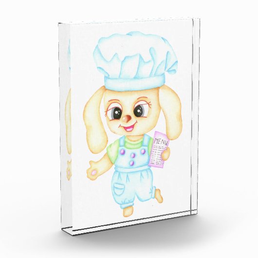 Niedlicher kleiner Bäcker Fotoblock (Links)