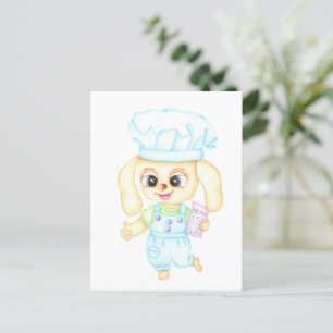 Niedlicher kleiner Bäcker Postkarte