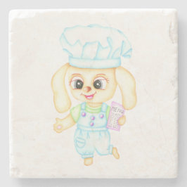 Niedlicher kleiner Bäcker Steinuntersetzer