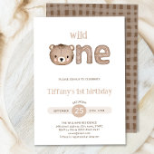 Niedlicher kleiner Bär, 1. Geburtstag Einladung