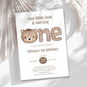 Niedlicher kleiner Bär 1. Geburtstag Einladung - n
