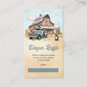 Niedlicher Kleiner Bauer Duschdusche Windelwanne Begleitkarte (Vorderseite)