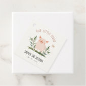 Niedlicher kleiner Bauernhof Schweinebutterfly-Kin Geschenkanhänger (Beispiel)