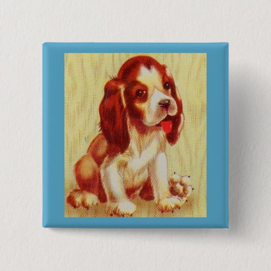 niedlicher kleiner Beagle Button (Vorderseite)