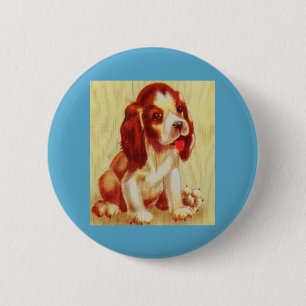 niedlicher kleiner Beagle Button