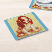 niedlicher kleiner Beagle Rechteckiger Pappuntersetzer (angewinkelt)