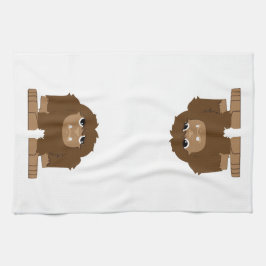Niedlicher kleiner Bigfoot Geschirrtuch