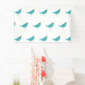 Niedlicher kleiner Blauvogel Banner (Insitu)