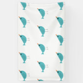 Niedlicher kleiner Blauvogel Banner (Vertikal)