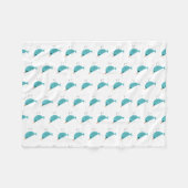 Niedlicher kleiner Blauvogel Fleecedecke (Vorderseite (Horizontal))