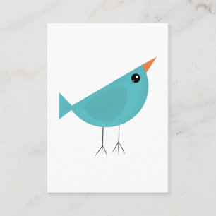 Niedlicher kleiner Blauvogel Visitenkarte