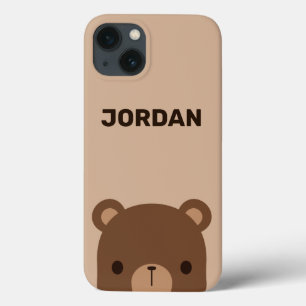 Niedlicher kleiner brauner Bär mit Personalisierte Case-Mate iPhone Hülle