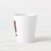 Niedlicher kleiner brauner Bär mit Personalisierte Milchtasse (Vorderseite)