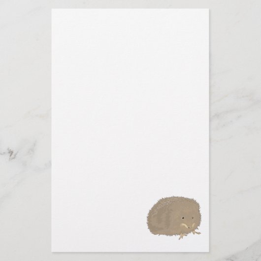 niedlicher kleiner brauner Igel Briefpapier (Vorderseite)