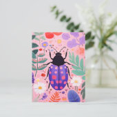 Niedlicher kleiner Bug Postkarte (Stehend Vorderseite)
