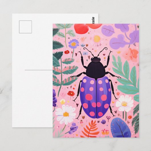 Niedlicher kleiner Bug Postkarte (Vorne/Hinten)