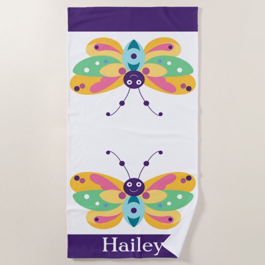 Niedlicher kleiner Bug Strandtuch (Vorderseite)