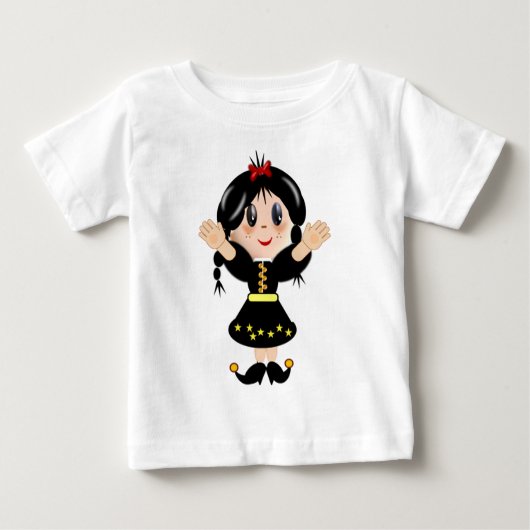 Niedlicher kleiner Cartoon Baby T-shirt (Vorderseite)