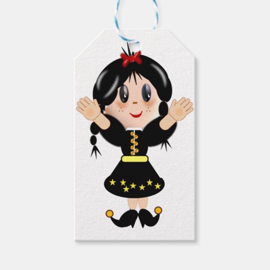 Niedlicher kleiner Cartoon Geschenkanhänger (Vorderseite)