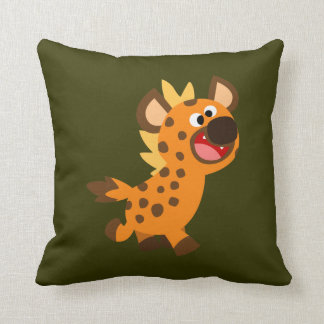 Niedlicher kleiner Cartoon Hyena Kissen