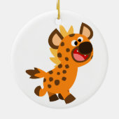 Niedlicher kleiner Cartoon Hyena Ornament (Hinten)