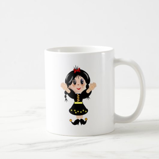 Niedlicher kleiner Cartoon Kaffeetasse (Rechts)