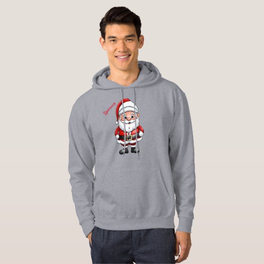 Niedlicher kleiner Cartoon Santa Hoodie (Vorne ganz)