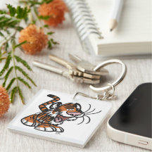 Niedlicher Kleiner Cartoon Tiger Akryllischer Schl