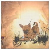 Niedlicher kleiner Chihuahua Stoff (Nahaufnahme)