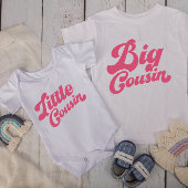 Niedlicher kleiner Cousin | Pink Matching Family Baby Strampler