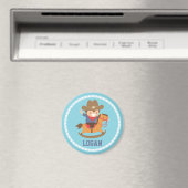 Niedlicher kleiner Cowboy auf Magnet (In Situ (Geschirrspüler))