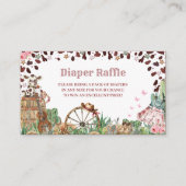 Niedlicher kleiner Cowgirl Western Watercolor Baby Begleitkarte (Vorderseite)