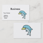 niedlicher kleiner Delphin Visitenkarte (Vorne/Hinten)