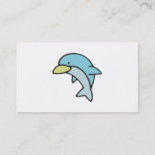 niedlicher kleiner Delphin Visitenkarte (Rückseite)