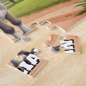 Niedlicher kleiner Donkey für die Landwirtschaft P Puzzle (Seite)