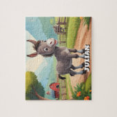 Niedlicher kleiner Donkey für die Landwirtschaft P Puzzle (Vertikal)