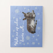 Niedlicher kleiner Donkey mit Schneeflocken Puzzle (Vertikal)