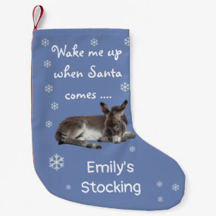 Niedlicher kleiner Donkey Weihnachtsstrumpf