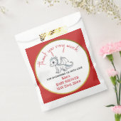 Niedlicher Kleiner Drache ist auf dem Weg Red Baby Geschenktütchen (Versiegelt)