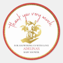 Niedlicher Kleiner Drache ist auf dem Weg Red Baby