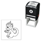 Niedlicher Kleiner Drache mit Teacup Color Me Permastempel (Beispiel)