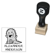 Niedlicher Kleiner Drache personalisieren Gummistempel (Stempel)